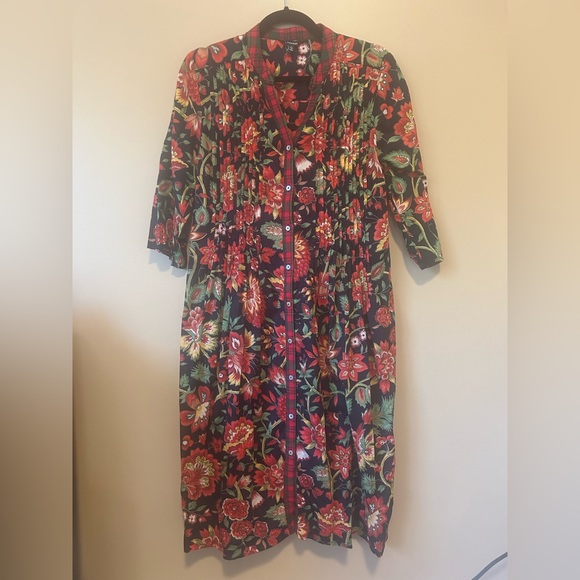 J Peterman Flower Print Dress - Picture 1 of 4